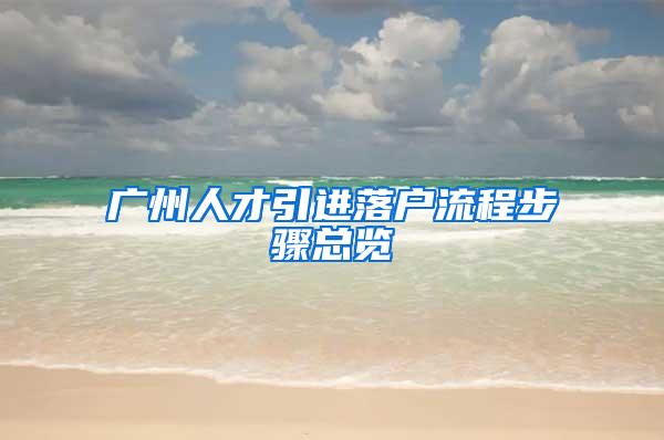 广州人才引进落户流程步骤总览