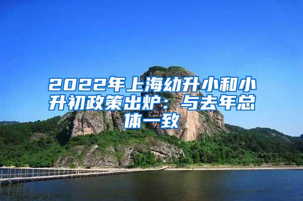 2022年上海幼升小和小升初政策出炉：与去年总体一致