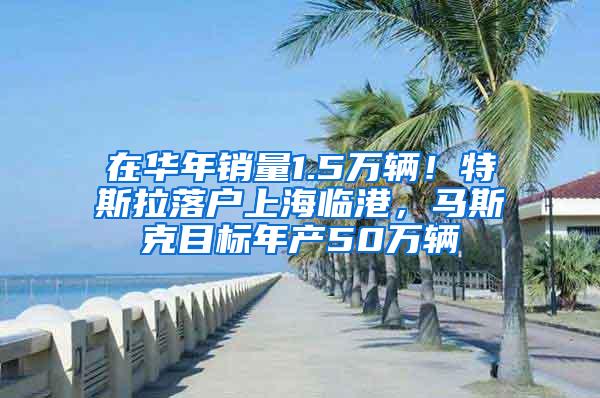 在华年销量1.5万辆！特斯拉落户上海临港，马斯克目标年产50万辆