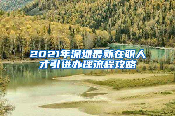 2021年深圳最新在职人才引进办理流程攻略②