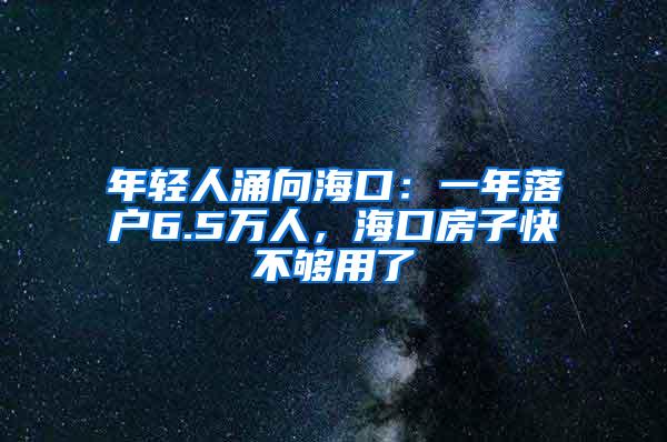 年轻人涌向海口：一年落户6.5万人，海口房子快不够用了