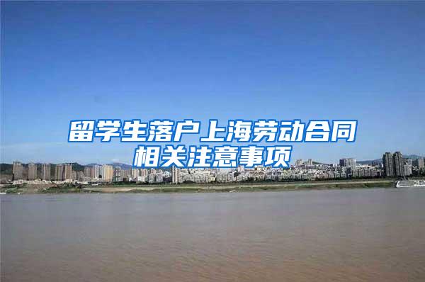 留学生落户上海劳动合同相关注意事项