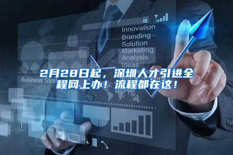 2月28日起，深圳人才引进全程网上办！流程都在这！