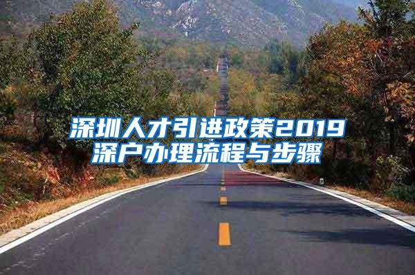 深圳人才引进政策2019深户办理流程与步骤