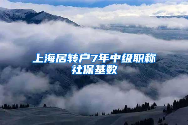 上海居转户7年中级职称社保基数