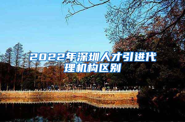 2022年深圳人才引进代理机构区别