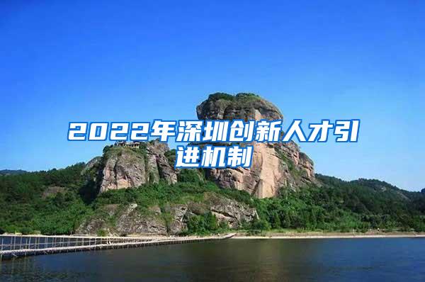 2022年深圳创新人才引进机制