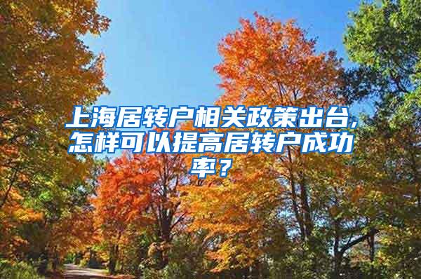 上海居转户相关政策出台,怎样可以提高居转户成功率？