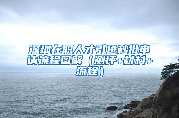 深圳在职人才引进秒批申请流程图解（测评+材料+流程）