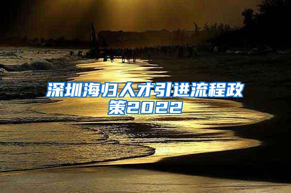 深圳海归人才引进流程政策2022