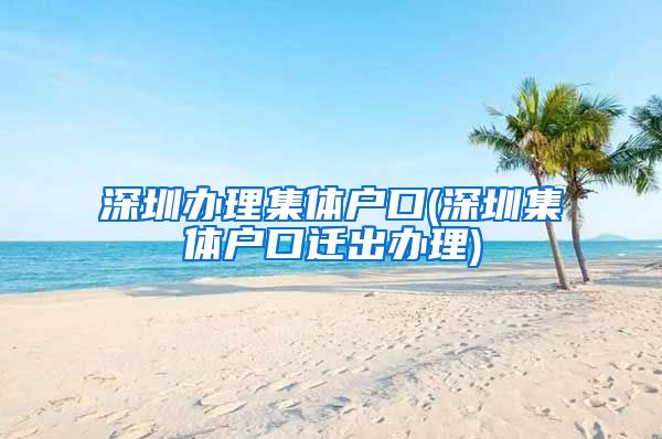 深圳办理集体户口(深圳集体户口迁出办理)