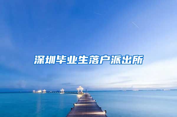 深圳毕业生落户派出所