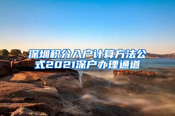 深圳积分入户计算方法公式2021深户办理通道