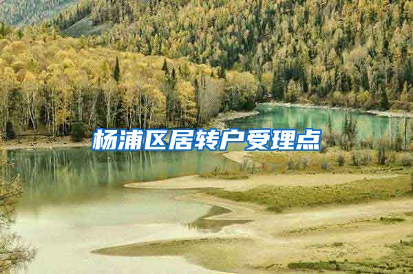 杨浦区居转户受理点