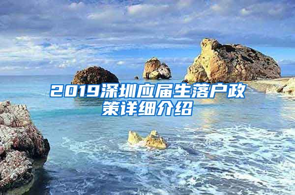 2019深圳应届生落户政策详细介绍