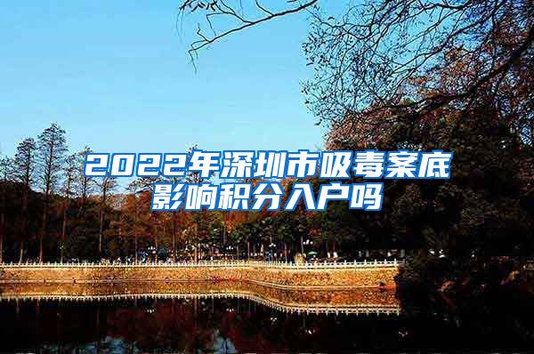 2022年深圳市吸毒案底影响积分入户吗