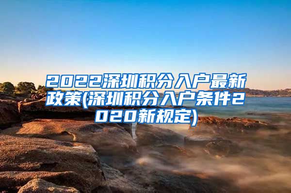 2022深圳积分入户最新政策(深圳积分入户条件2020新规定)