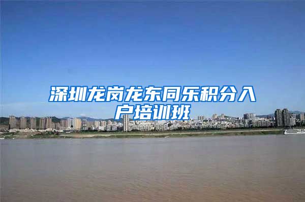 深圳龙岗龙东同乐积分入户培训班