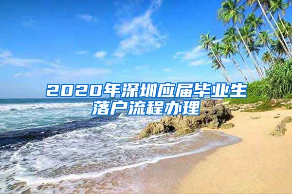 2020年深圳应届毕业生落户流程办理