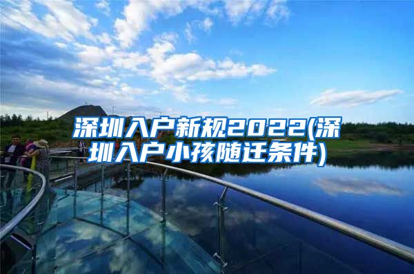 深圳入户新规2022(深圳入户小孩随迁条件)