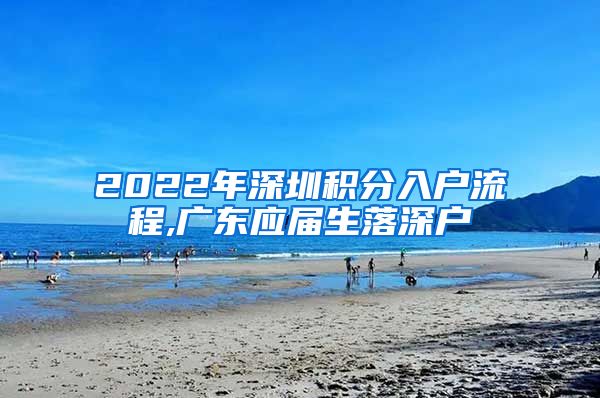 2022年深圳积分入户流程,广东应届生落深户