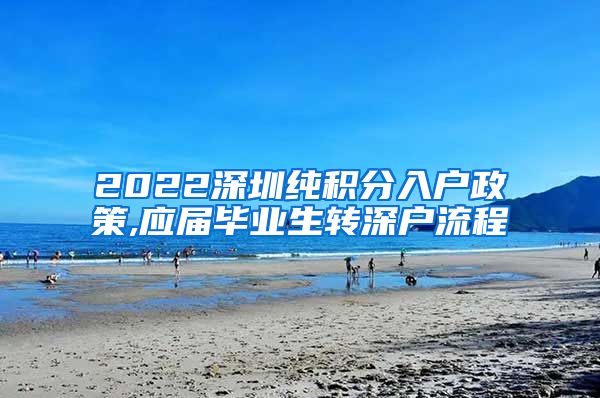 2022深圳纯积分入户政策,应届毕业生转深户流程