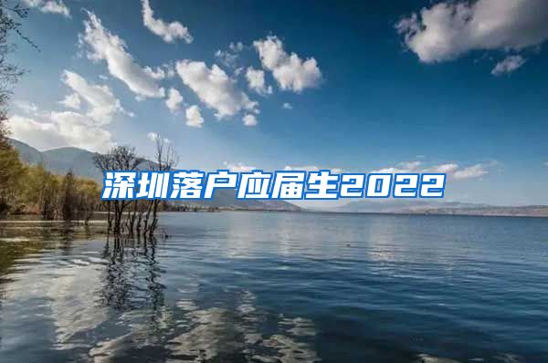 深圳落户应届生2022