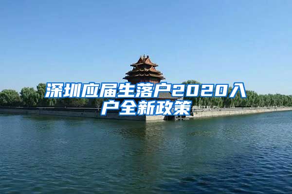 深圳应届生落户2020入户全新政策