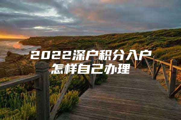 2022深户积分入户怎样自己办理