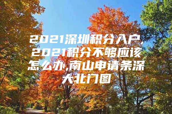 2021深圳积分入户,2021积分不够应该怎么办,南山申请条深大北门图