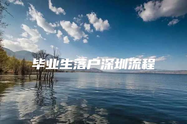 毕业生落户深圳流程