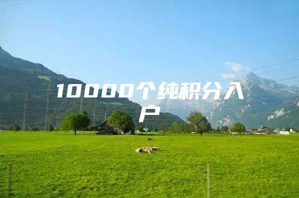 10000个纯积分入户